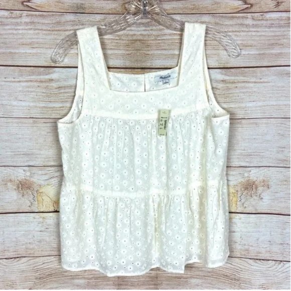 MADEWELL | Eyelet Silhouette Tank Top NWT Sz XL - Picture 4 of 4